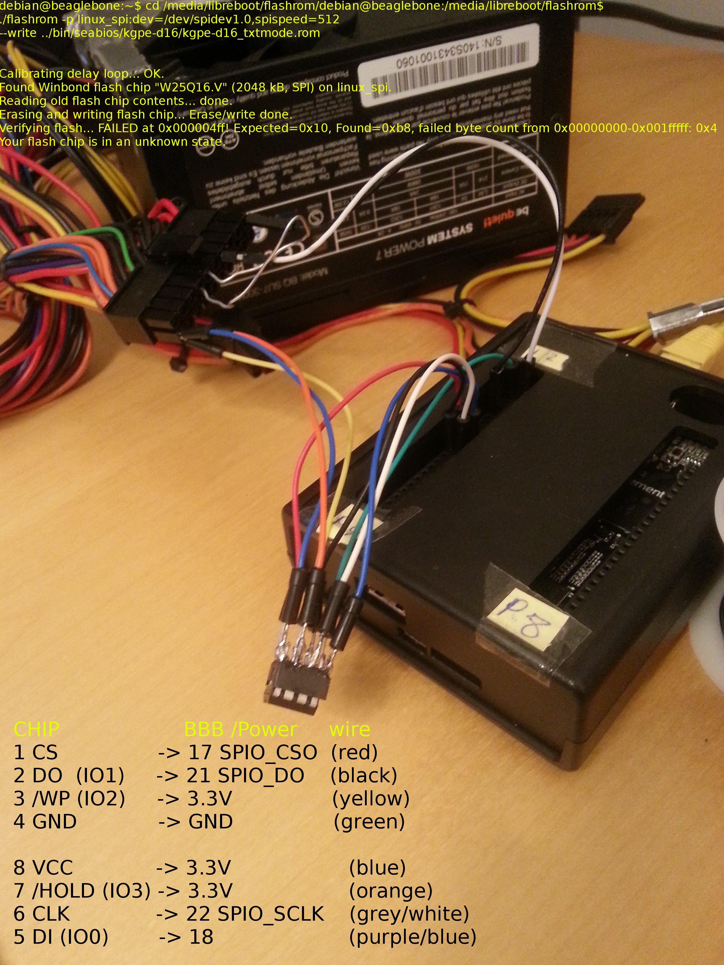 ASUS KGPE-D16 BIOS Libreboot firmware chip